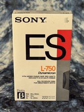 Sony Betamax Blank Tape Sony Dynamicron ES L750 Video Cassette ~SEALED~