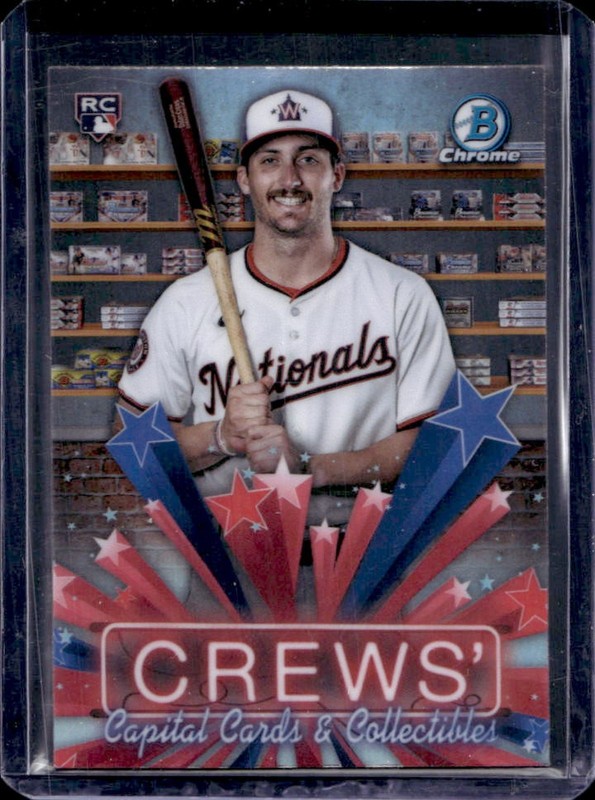 2025 Bowman Dylan Crews Hobby Stars Chrome RC Rookie #HS-12 Nationals