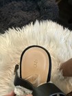 shoedazzle Women's Black Studded Open Toe Ankle Strap Wedge Sandals US 9 — photo 2