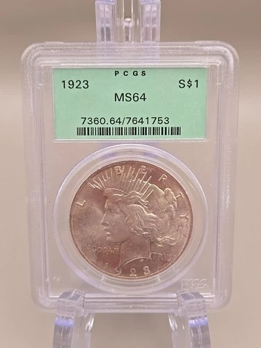 1923 Peace Silver Dollar $1 - PCGS MS64