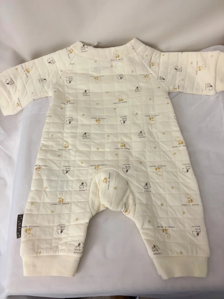 Peanuts Worldwide Snoopy and Charlie Brown Acolchado Una Pieza Infantil 3-6mos ¡NUEVO! Foto 2 de 4