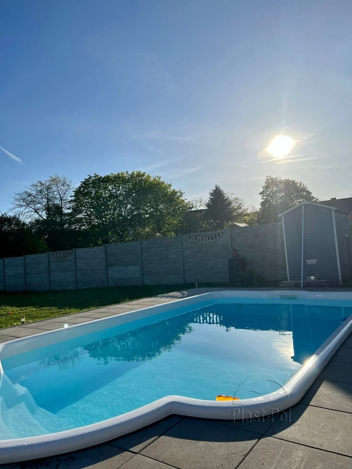 Gfk Schwimmbecken 7,00x3,20x1,50 Swimming Pool Zubehör Einbaubecken Komplettset - Bild 3 von 4