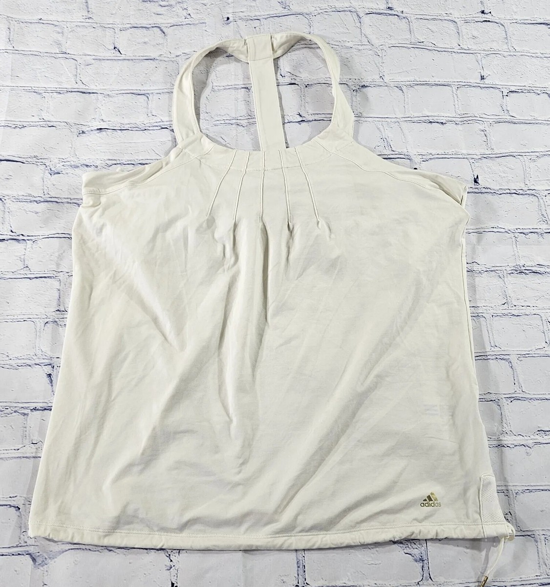 Adidas Performance Clima365 AL Yoga Vest Y Tank Top Chalk White