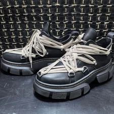 rick    Round head boots handsome short boots thick sole owens