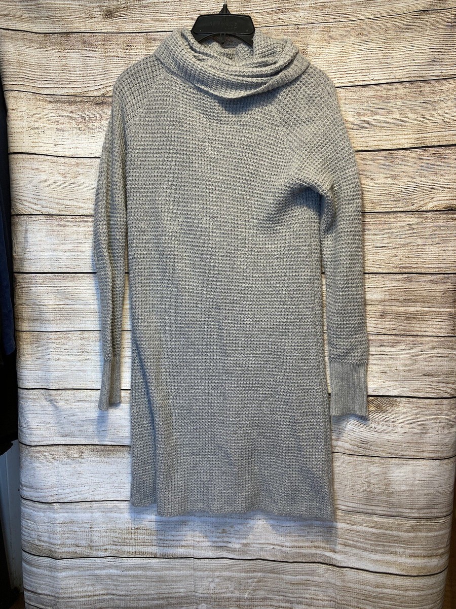 forever 21 grey sweater dress Forever 21 Women's Ribbed Knit Mini Dress in Light Grey Large
