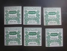 6 X WOLFSCHMIDT Vodka 1980,s Australian Issue collectable COASTERS 