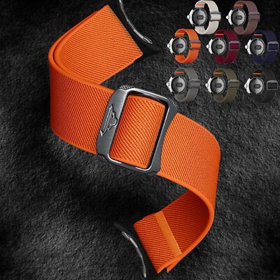 Adjustable Elastic Slim Fit Nylon Sport Strap fr Google Watch 3 45mm/3/2/1 41mm