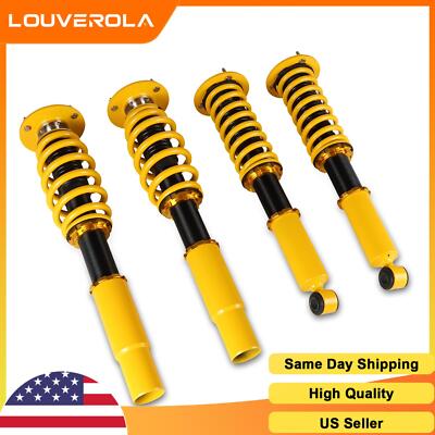 4PCS Coilovers Kit for BMW 5 Series E39 Sedan 96-03 Shock Absorbers Adj Height
