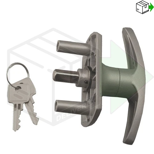 Henderson Merlin Doric T Bar Lock Handle, Locking Cable GARAGE DOOR SPARES PARTS