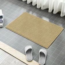 Luxury Bath Mat Extra Soft Plush Bathroom Rug,1'' Chenille Microfiber, 15 x 23''