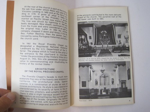 The Royal Presidio Chapel: History, Architecture and... PB 1970 Dora Crouch - Picture 9 of 15