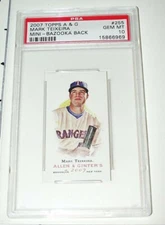2007 Allen & Ginter MARK TEIXEIRA #255 Bazooka Mini/25 PSA Gem Mint 10 - POP 1
