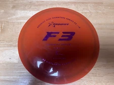 PRODIGY 400 ISSAC ROBINSON F3 FAIRWAY DRIVER - ORANGE W/PURPLE FOIL, 174G - 8/10