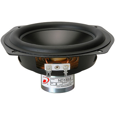 Dayton Audio ND140-8 5-1/4'' Aluminum Cone Midbass Driver 8 O