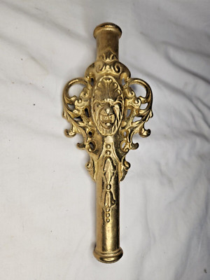 Vintage 10.25'' Brass Ornate Lion Face Floor Lamp Pole Break Replacement Part