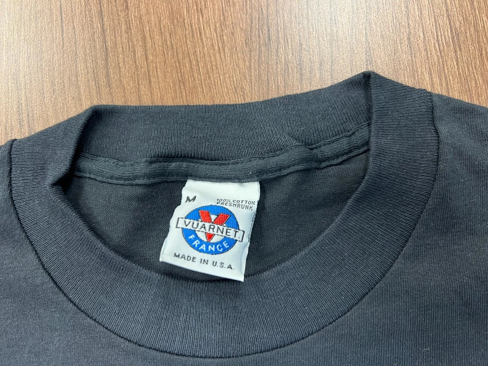 CAMISETA DE COLECCIÓN VUARNET FRANCIA CAMISETA PUNTADA ÚNICA DEADSTOCK NOS M EE. UU. WINTERLAND Foto 2 de 4