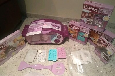 Hasbro Ultimate Easy-Bake Oven baking kit, accessories & Ingredients. used 