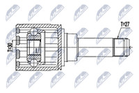 NPW-BM-146 NTY Gelenksatz, Antriebswelle FüR Bmw,Mini