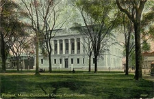Cumberland County Court House Portland Maine ME Postcard