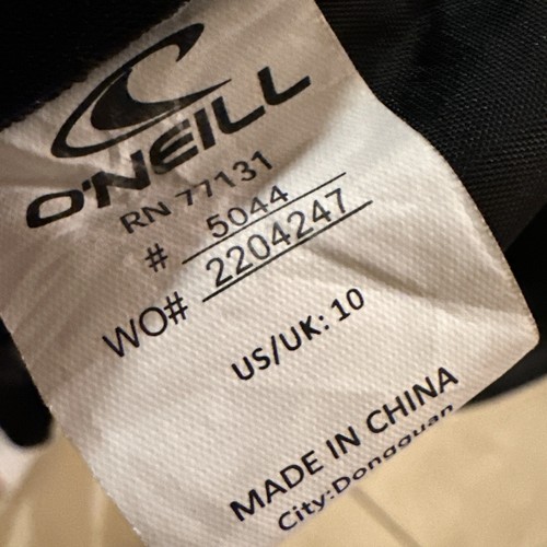 O’Neil Youth Reactor-2 3/2mm Full Wetsuit Size 10 Black And Gray - Picture 14 of 15