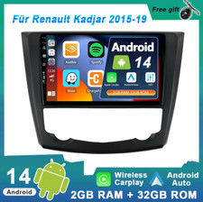 DAB+ Für Renault Kadjar 2015-19 GPS CarPlay Autoradio Android 14 Navi AUX DSP AM