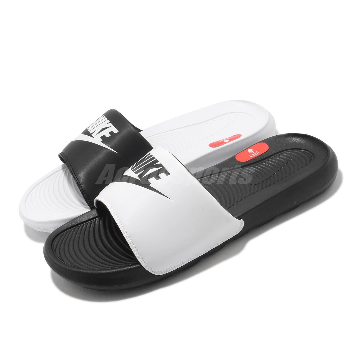 NWT Nike Men\'s Victori One Slide Sport Sandal, Black/White-Black, 11 Nike Victori One Slides In Black/white-black - FREE  main image 2