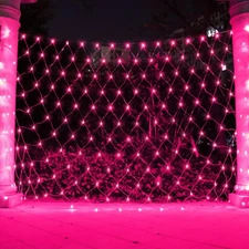 800 LED Net Mesh Curtain Light Fairy String Waterproof Outdoor Home Party Decor