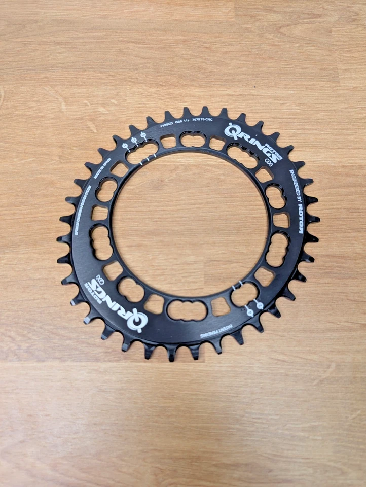 Rotor QCX1 Oval Chainring - 11spd -38T - BCD 110x5 - C01-022-23040-0 - Image 2 of 3
