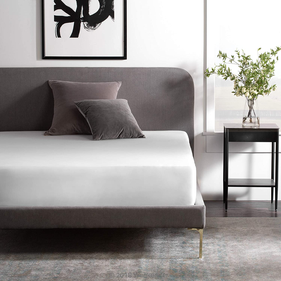 Fitted Jersey Mattress Protector with Quiet Waterproof Barrier Full