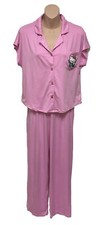 Hello Kitty by Sanrio 2024 Women's Pink Pajama Set/Top Pants Sleepwear SZ SMALL