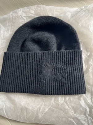 BURBERRY ニット帽　54-61㎝ Unisex Burberry Black Knit Hat 54-61 Cm Women Hat Accessory