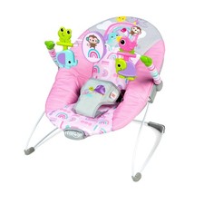 Pink Paradise Baby Bouncer with Vibrating Seat