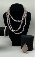 Quartz Assorted Bundle Necklace Bracelet Pendant 226.2g