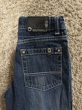 Vintage Y2K Southpole Baggy Skater Grunge Jeans VTG Youth Size 7 Blue Wash