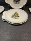 Rare Set of 8 Vtg Salem China CHRISTMAS EVE Handled Snack Plates — photo 7