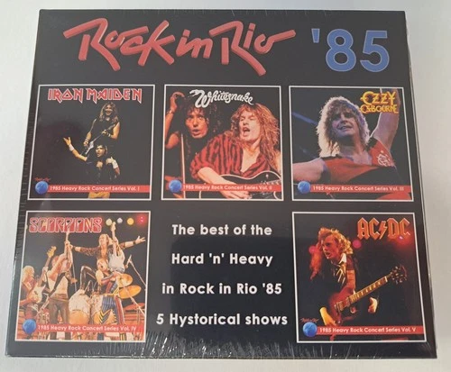Rock In Rio '85 New 7 CD Box Set AC/DC Maiden Osbourne Scorpions Whitesnake