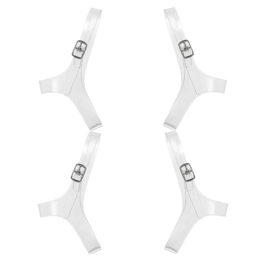 APL 2 Paia Lacci Scarpe Tacchi Alti Antiscivolo Cavigliere per Scarpe Plastica Trasparente