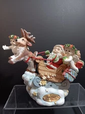 Vintage Dreamsicles Dash Away Santa Sculpture Eighth edition Christmas 1999 EUC