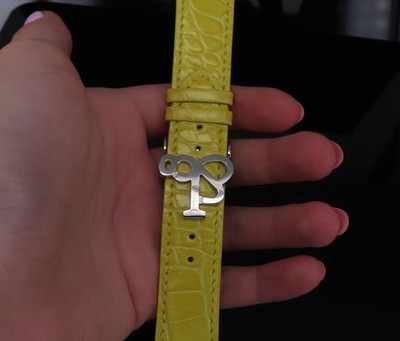 Original NOS: Jacob & Co 22mm Yellow Alligator 5 Time Zone Strap With Buckle