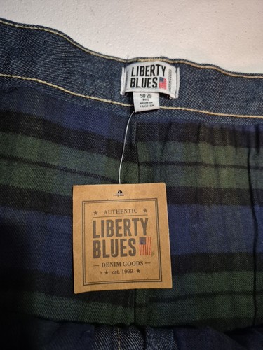 NWT Liberty Blues Denim Blue Jeans 50x29” Fleece Lined Elastic Waist Relaxed Fit - Picture 14 of 21