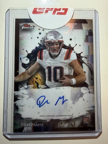 2024 Topps Finest - Rookie Finest Autographs Drake Maye #RFA-DM (RC)  Patriots