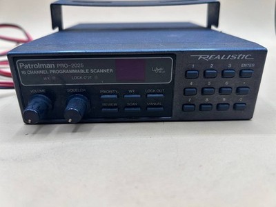 Vintage Realistic Patrolman Pro-2025 16 Channel Scanner Model 20-146A - RE