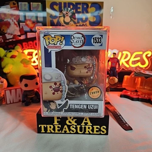 Funko Pop! Animation: Demon Slayer KNY Tengen Uzui #1533 Chase In Hard Protector