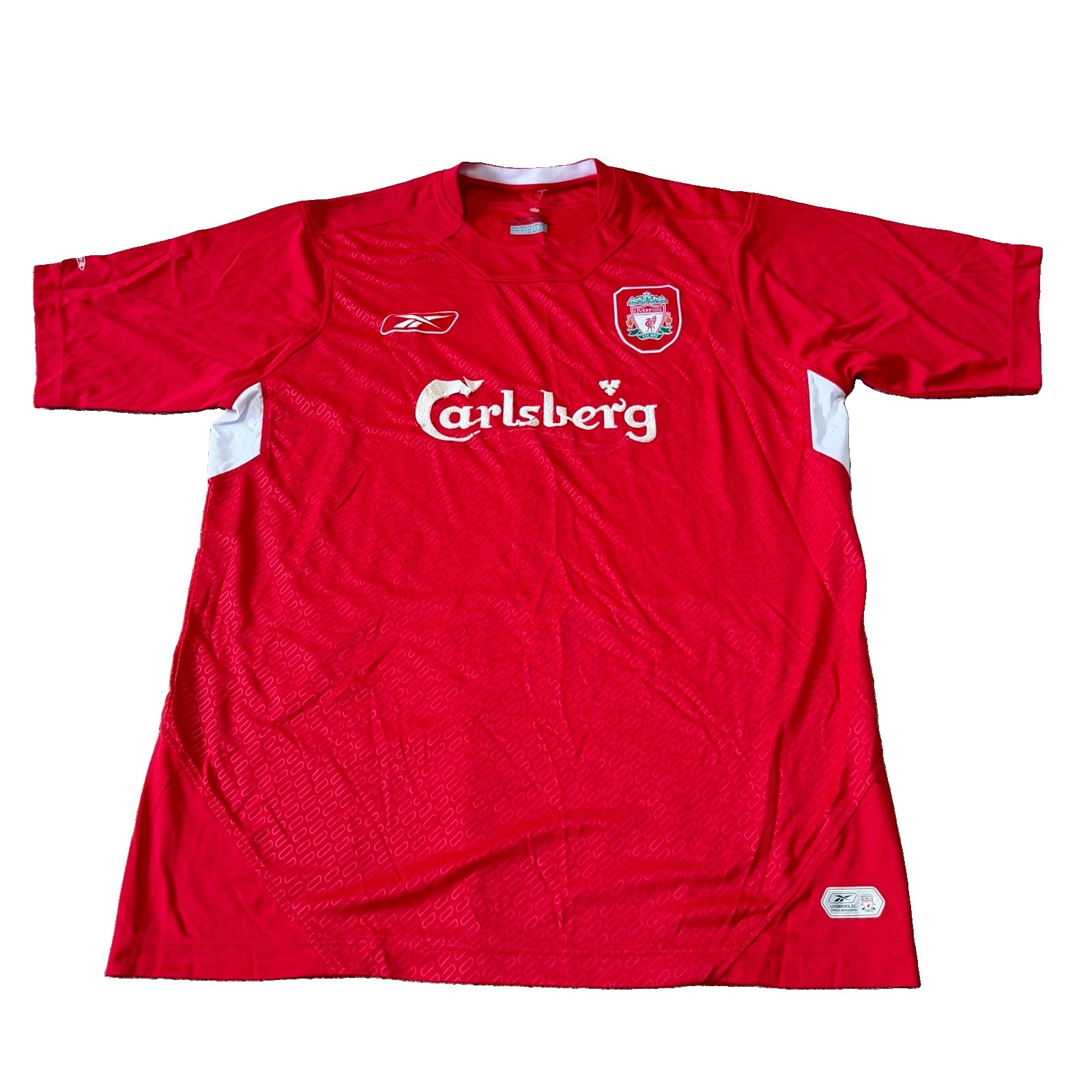 Vintage Liverpool Jersey Mens Large Red Premier League Soccer Reebok 2002-04