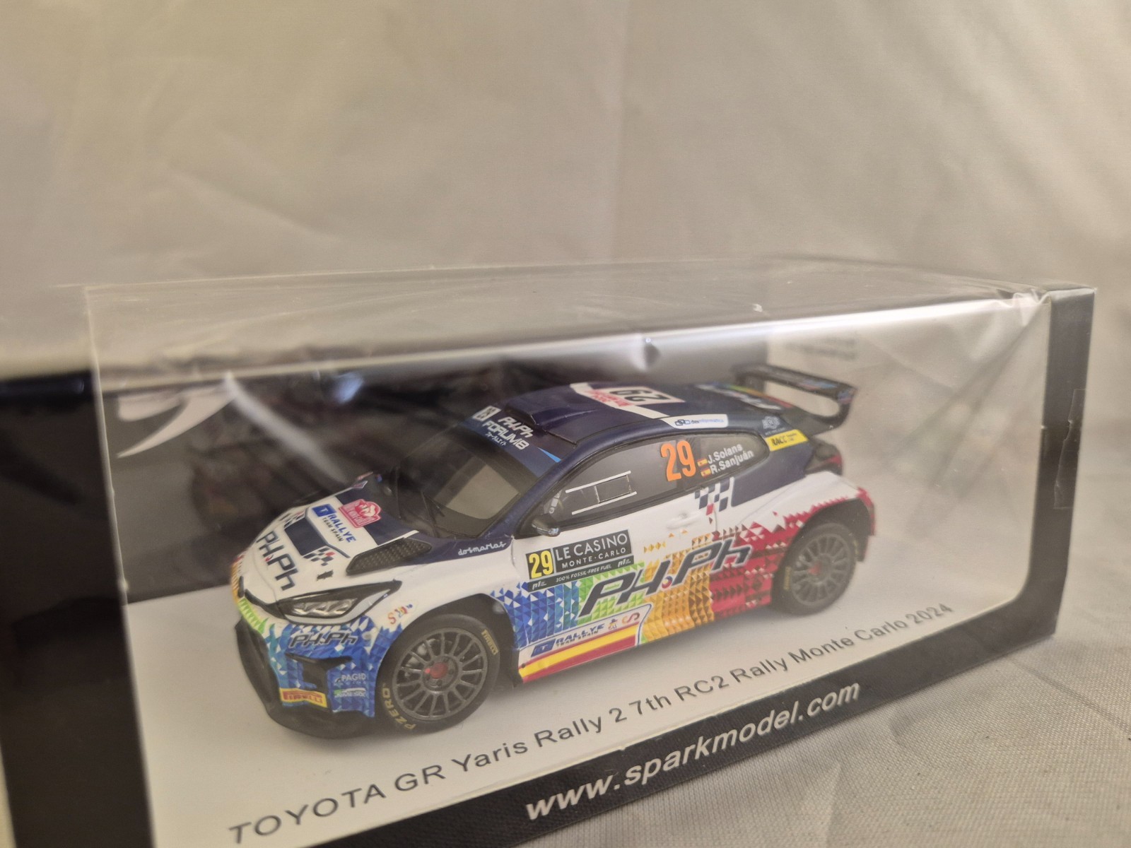 Toyota GR Yaris Rally 2 Spark S6864 miniature 1/43 RC2 Rallye Monte Carlo 2024 N°29