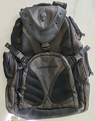 Vintage Alienware Deluxe Oversize Gaming Laptop Backpack,  Orion M17x, Black