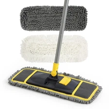 Yocada Dust Mop: Wet/Dry Pads for Hardwood, Tile, Laminate, Ceramic, Marble Floo