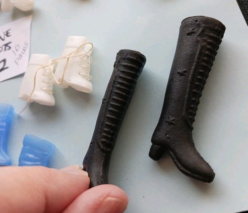 10x Paar Vintage ~ Mod *CLONE BOOTS* für Barbie Family & Friends (#2) - Bild 4 von 5