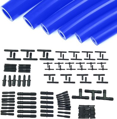 High Performance 5FT Silicone Vacuum Hose and 113PCS Connector Set - Automotive