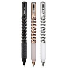 1-3x Geometric Metal Crinkle Pen Fidget Stress Relief Metal Shape Shifting Pen